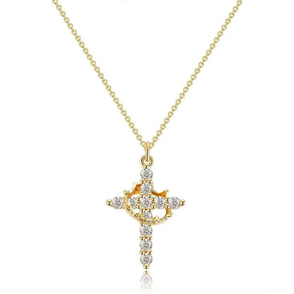 Necklace “Cross and Crown”