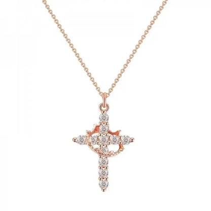 Necklace “Cross and Crown”