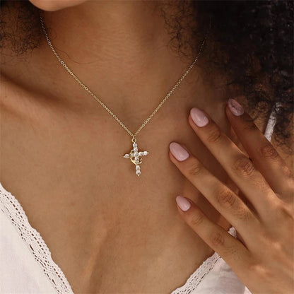 Necklace “Cross and Crown”