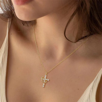 Necklace “Cross and Crown”
