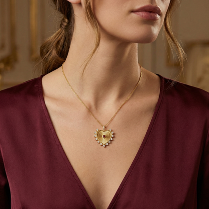Necklace "Shining Heart"