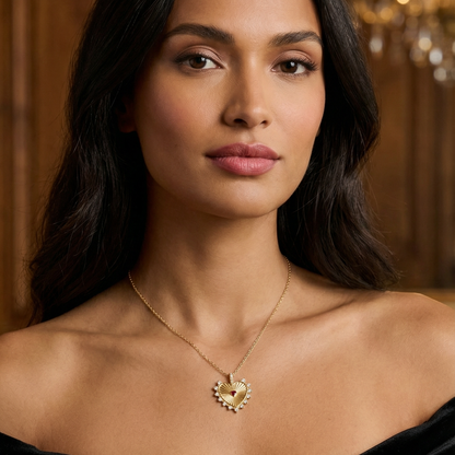 Necklace "Shining Heart"